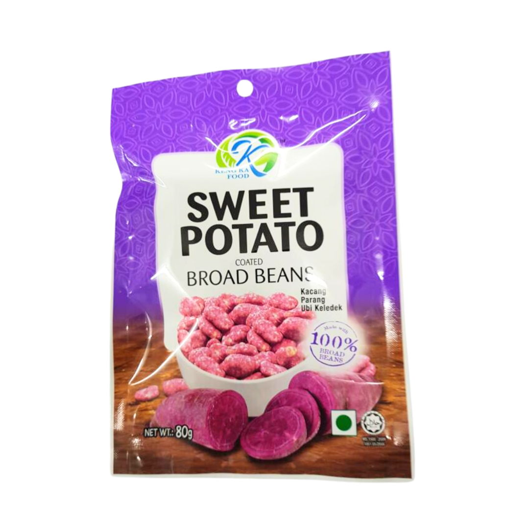 KENG KA Sweet Potato Coated Broad Bean 80g