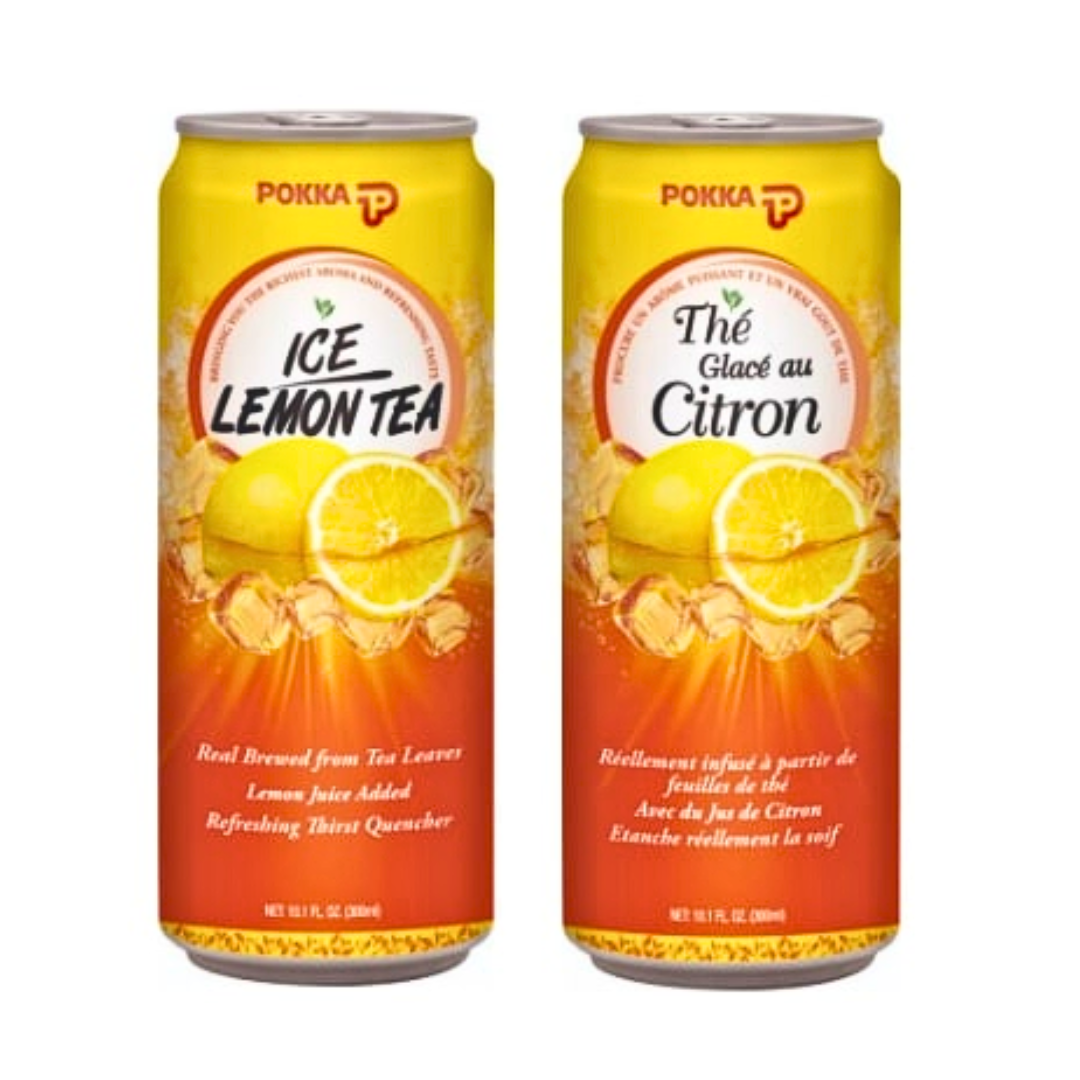 POKKA Lemon Tea Sleek Can 300ml×24ea