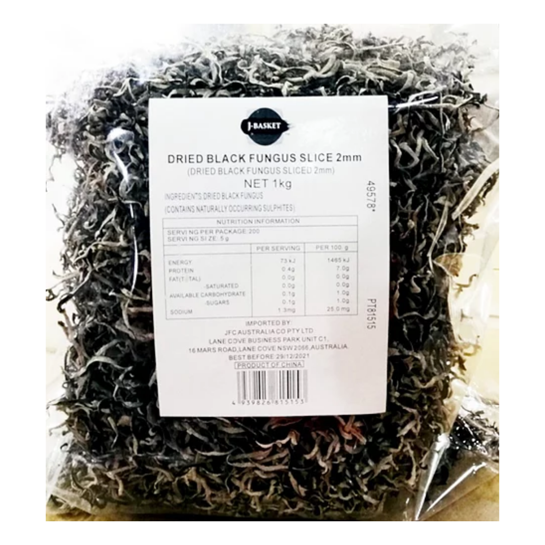 JB Dried Sliced Kikurage 1kg
