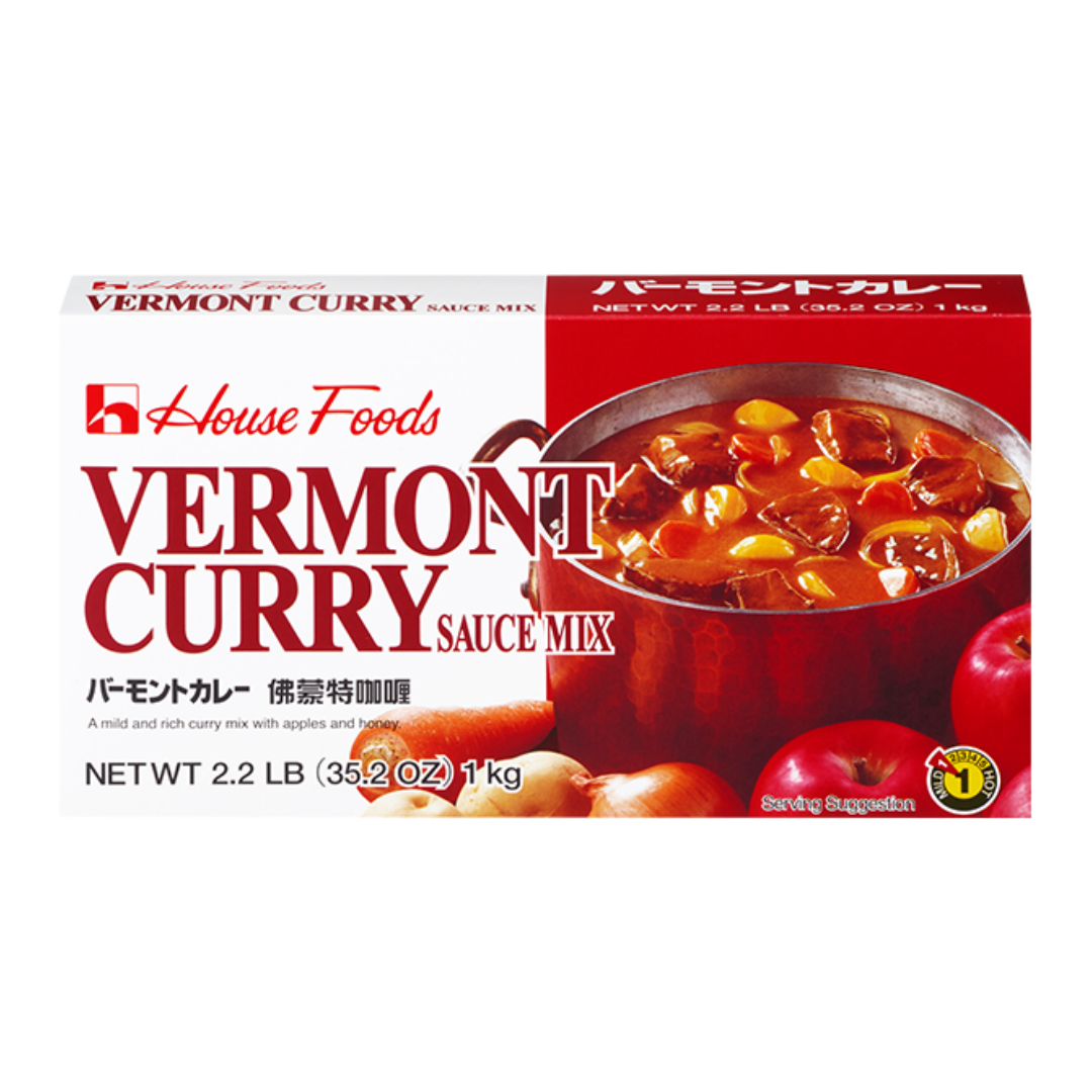 Vermont Curry Beef Free Curry Roux Mild 1kg