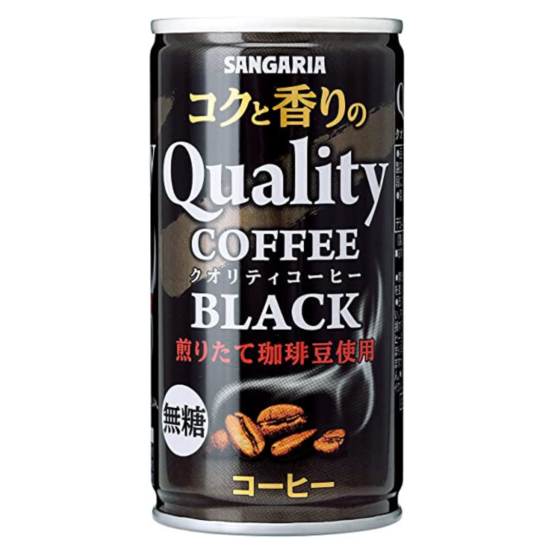 Quality Coffee Black 185g 30cans
