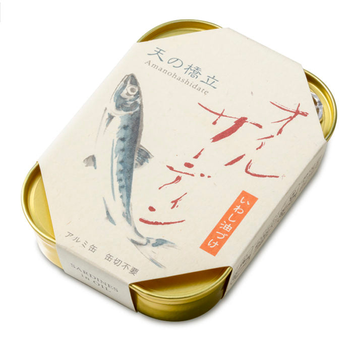 Amano Hashidate Oil Sardine Iwashi Can 105g