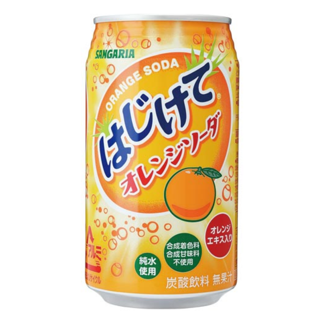 Hajikete Orange Soda 350g 24cans