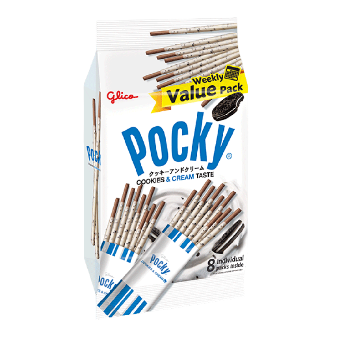Pocky Cookie & Cream Value Pack 160g