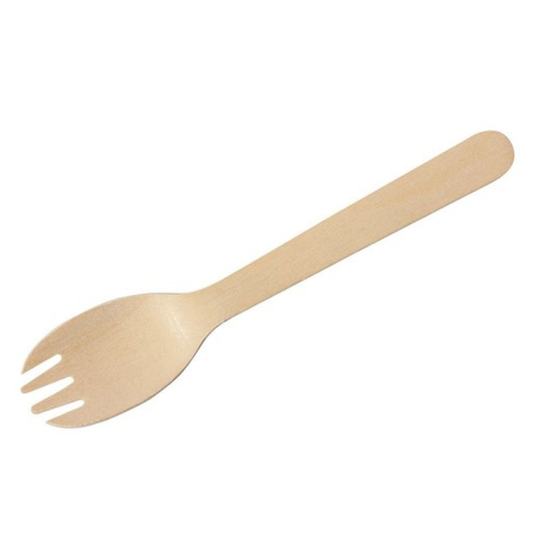 Wooden Spork 160mm 100pc