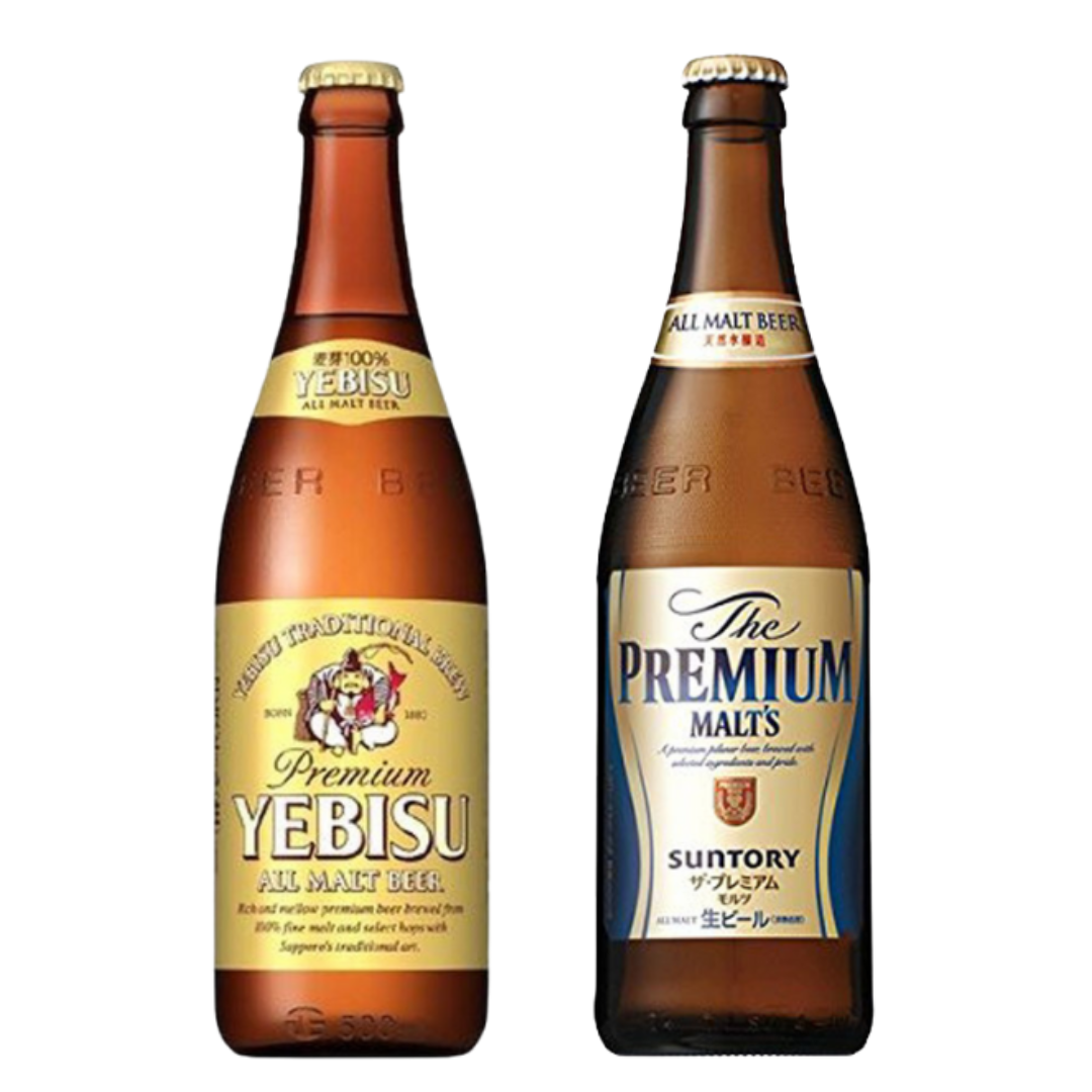 Japanese Beer Set (Yebisu x 6, Premium Malt's x 6)